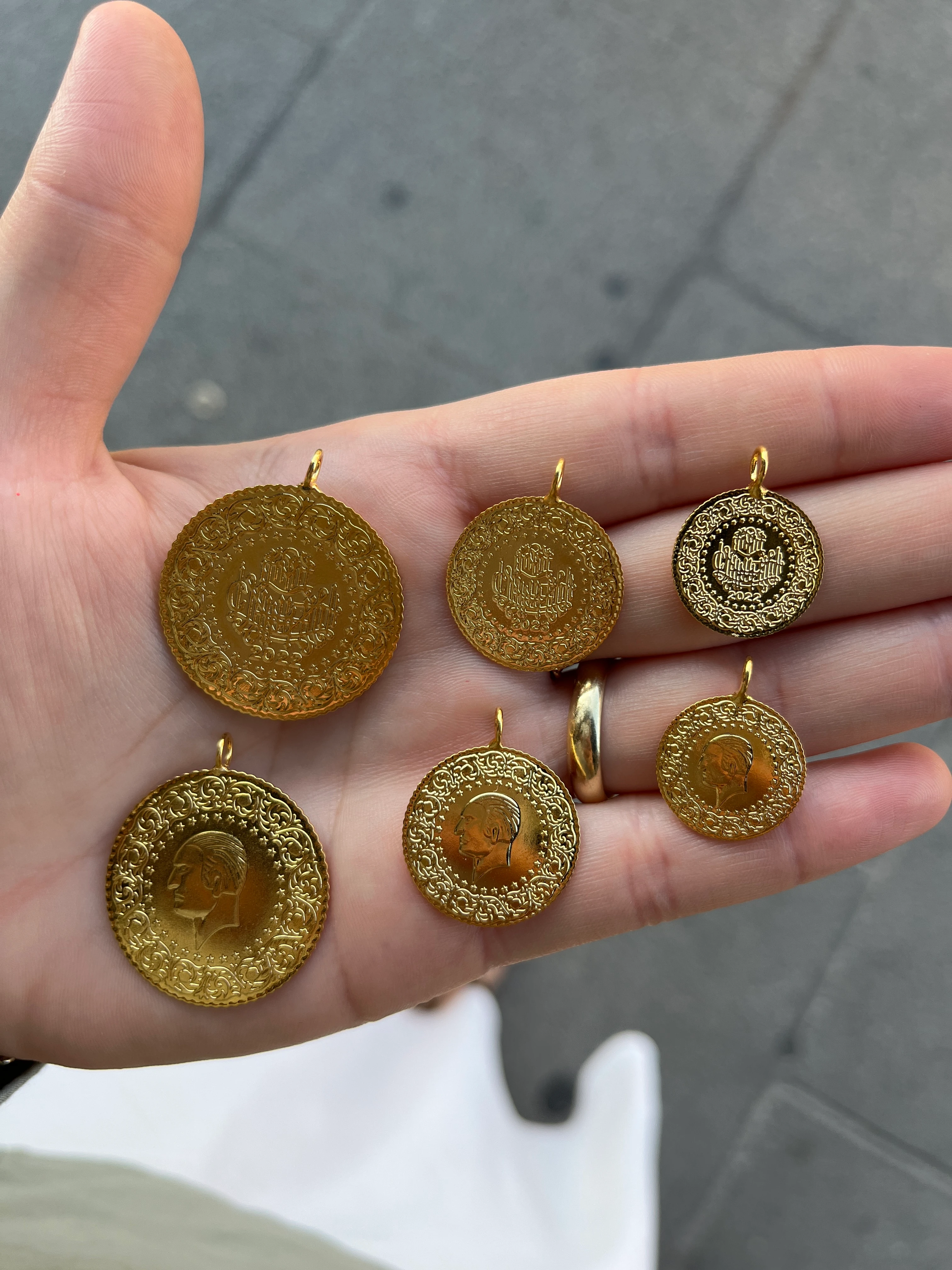 Kolye Ucu Çeyrek Yarım Tam