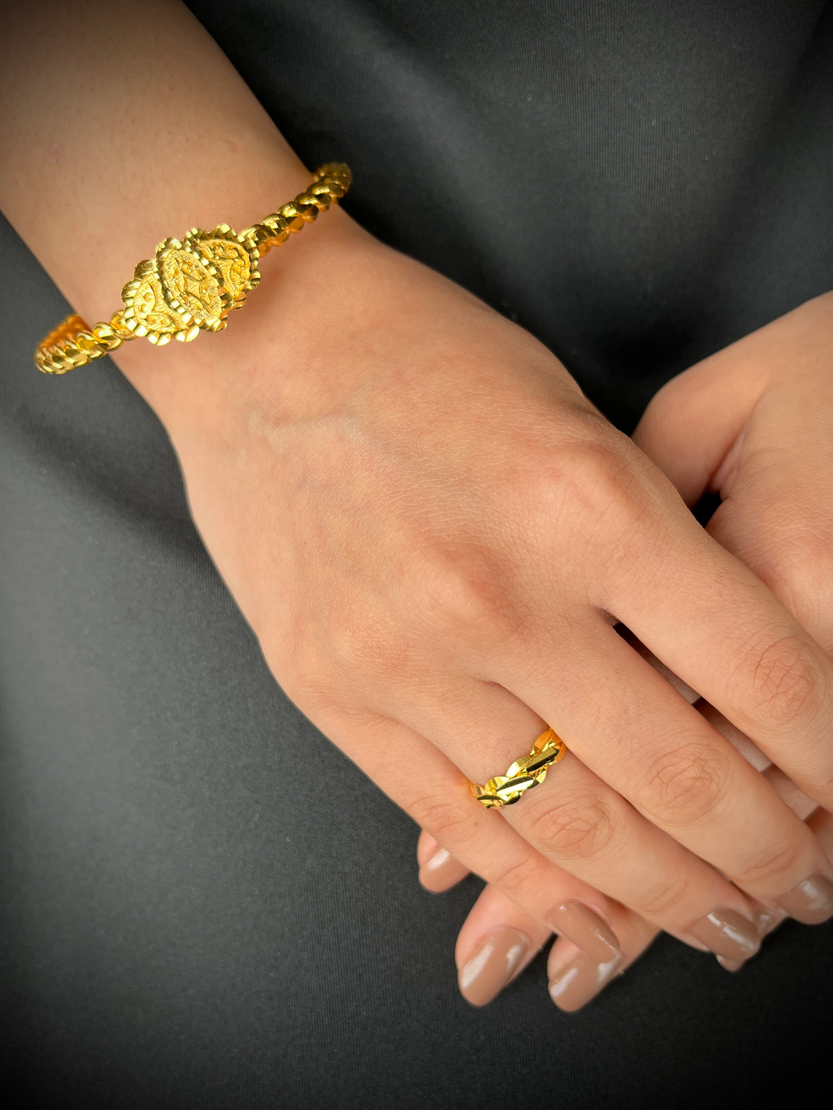 Tokalı Erzurum Burması (Model 4) ve Üçlü Burma Yüzük Kombin