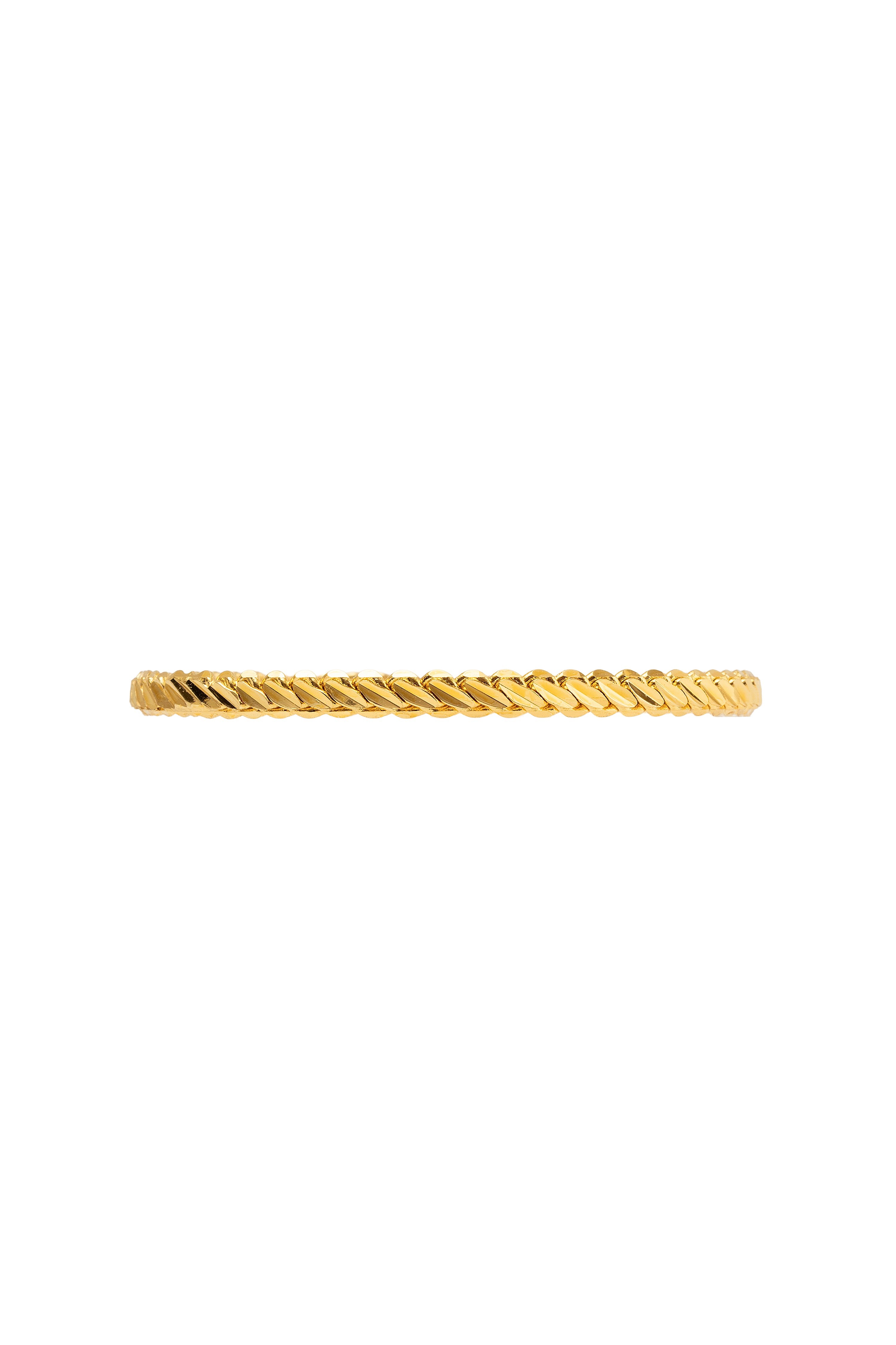 Üçlü Burma İnce Bilezik 22 Ayar Altın Kaplama (20 Gr Görünümünde)