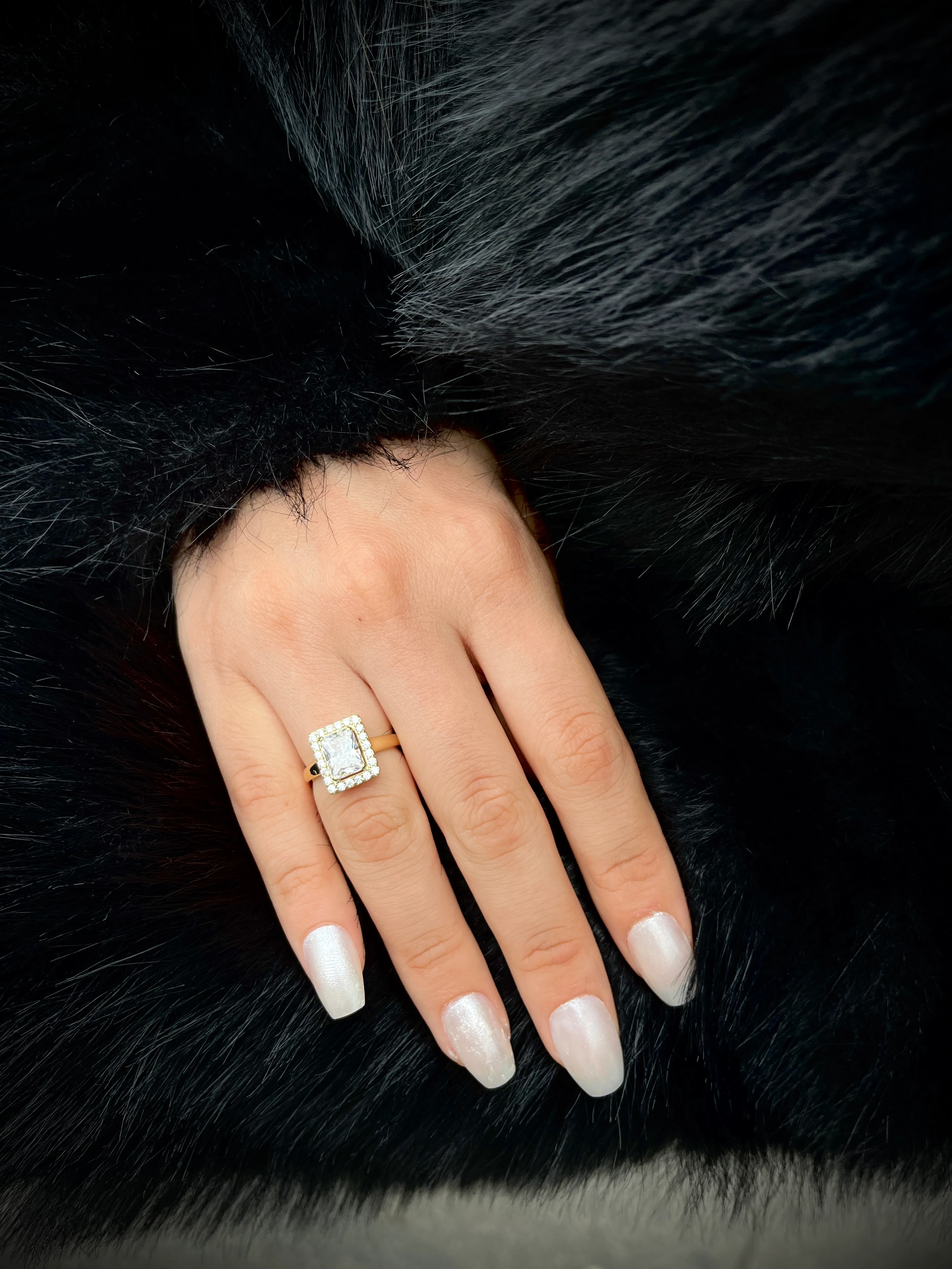 14K Baget Yüzük Altın Kaplama Model 1