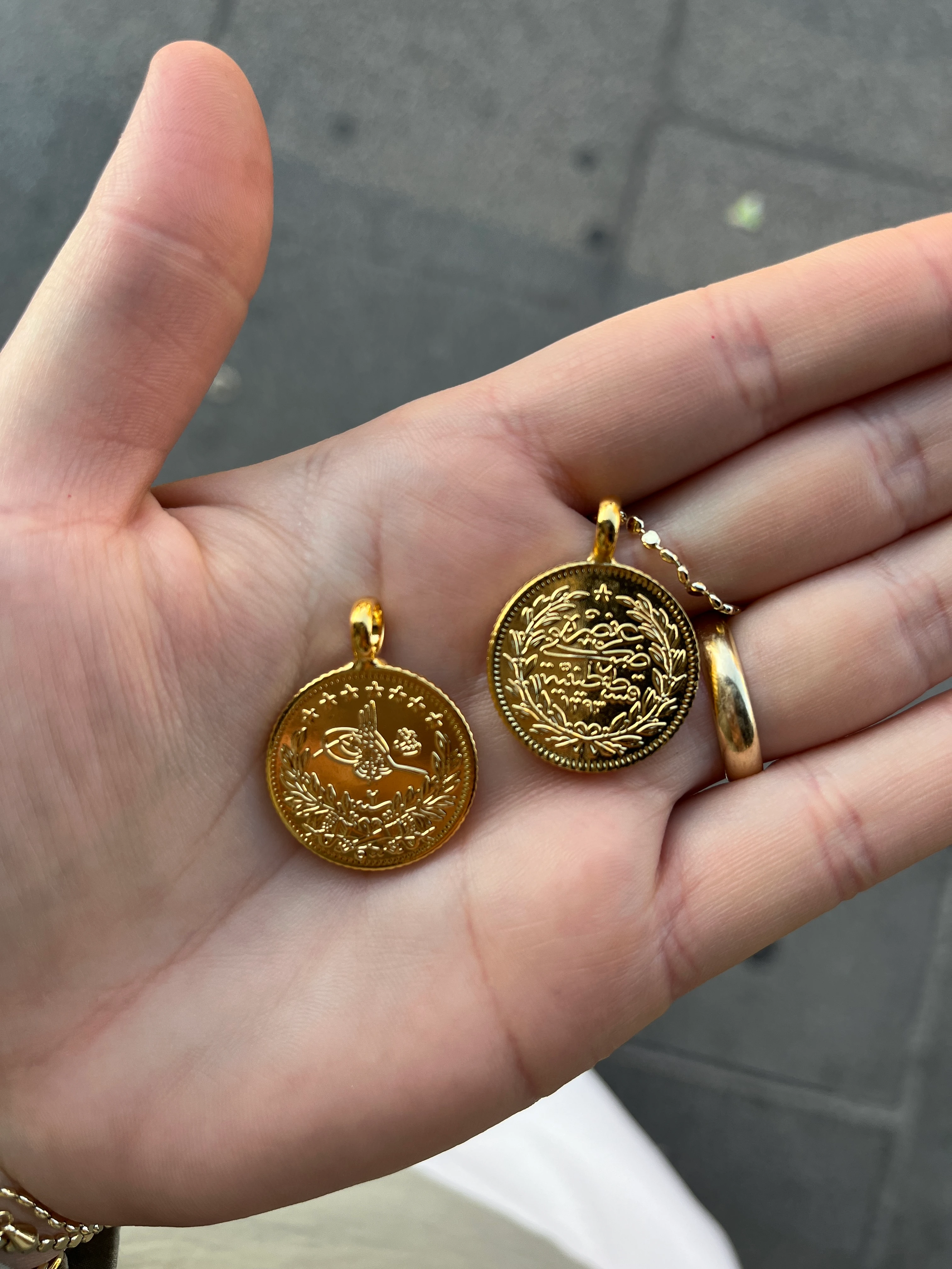 Reşat Hamit Kolye Ucu 22 Ayar Altın Kaplama