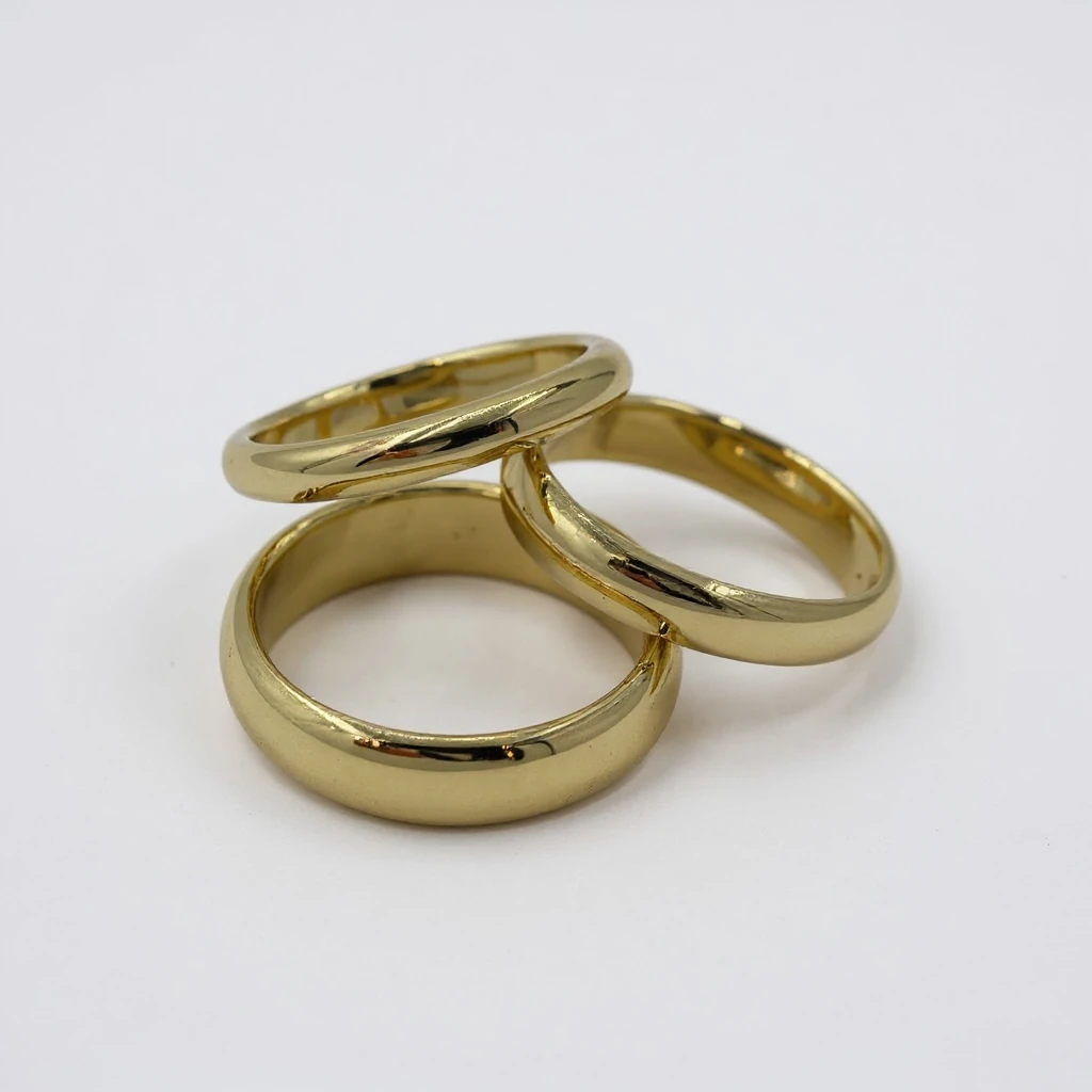 14K 6mm Alyans Altın Kaplama