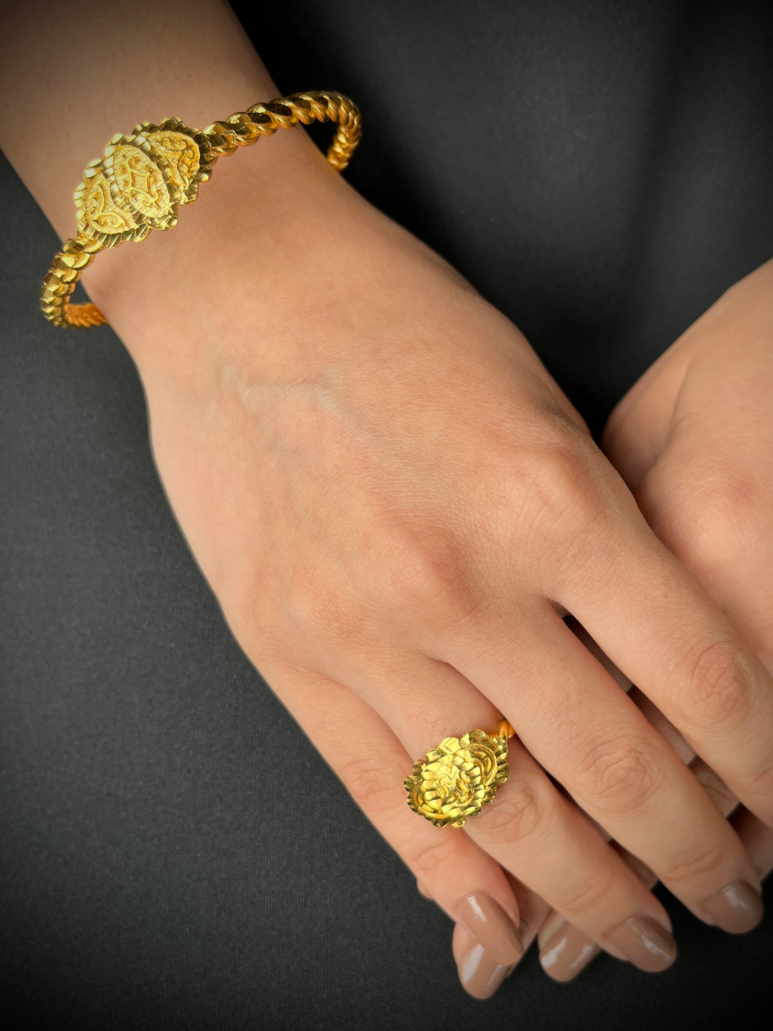 Tokalı Erzurum Burması (Model 3) ve Erzurum Burma Yüzük Kombin