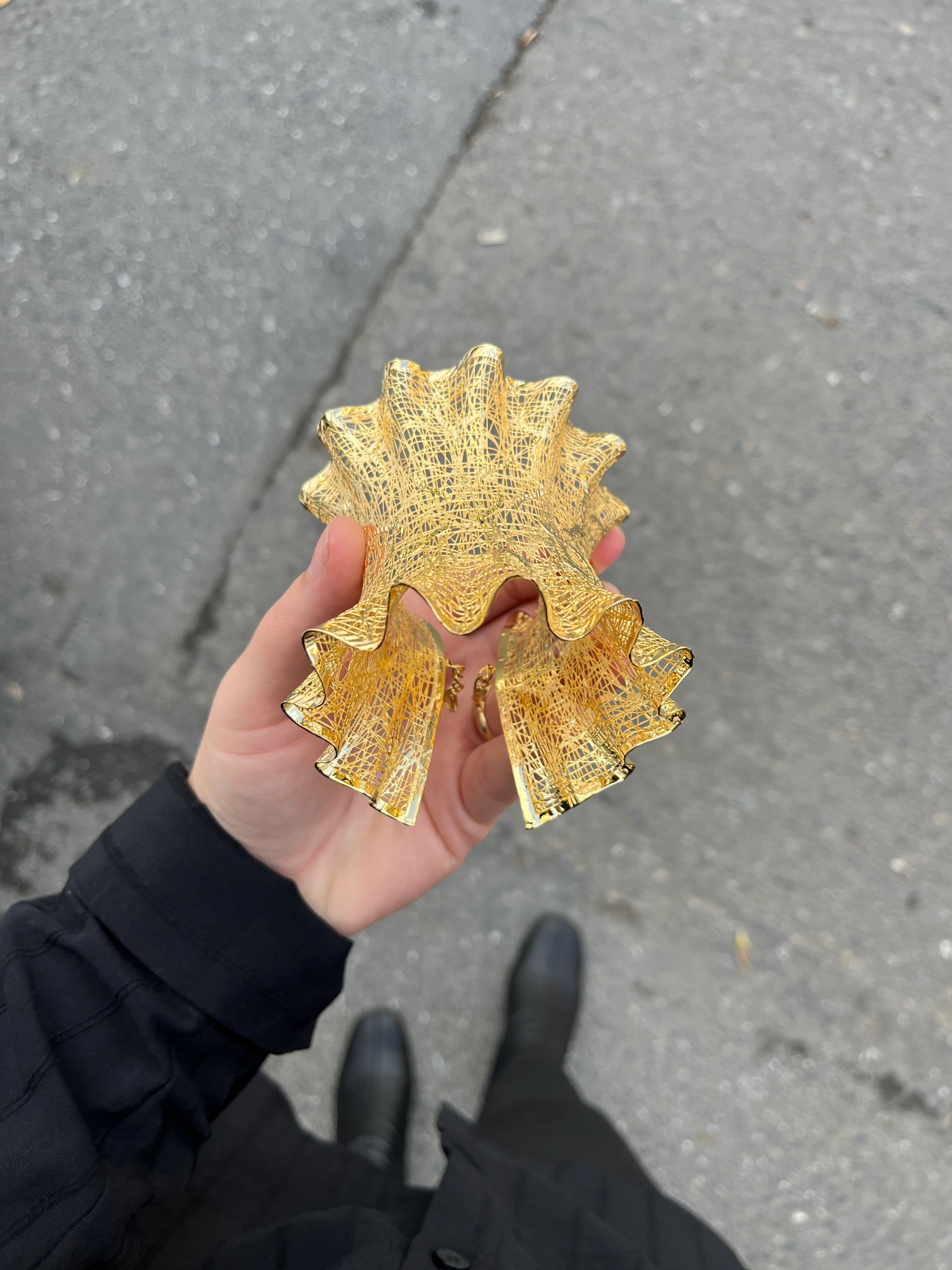 Küçük Boy Tül Bilezik 22 Ayar Altın Kaplama