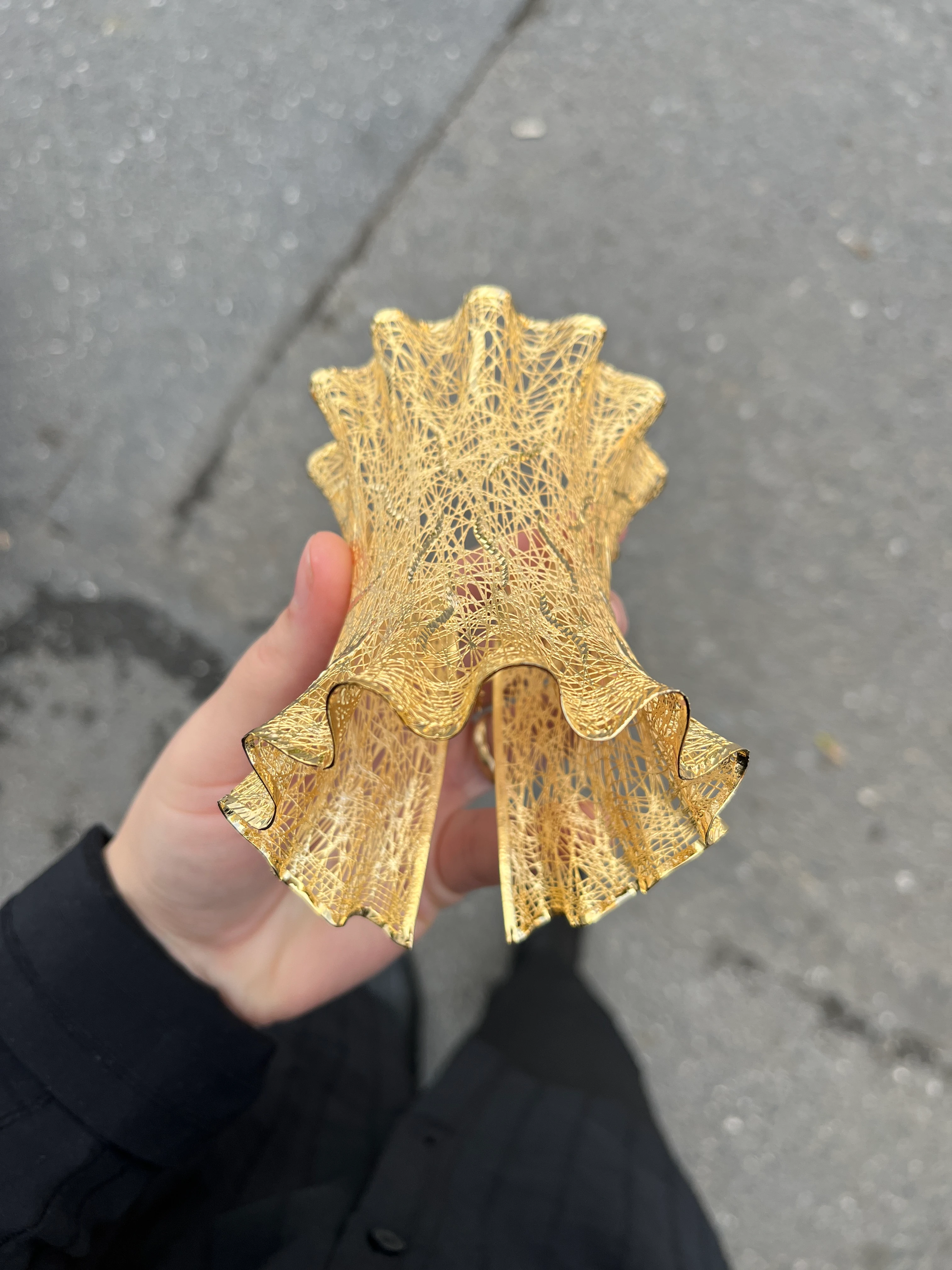 Büyük Boy Tül Bilezik 22 Ayar Altın Kaplama