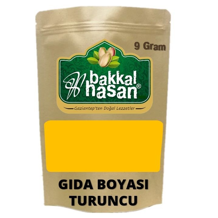 Bakkal Hasan Gaziantep Gıda Boyası Toz Turuncu 9 gr