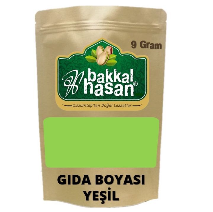 Bakkal Hasan Gaziantep Gıda Boyası Toz Yeşil 9 gr
