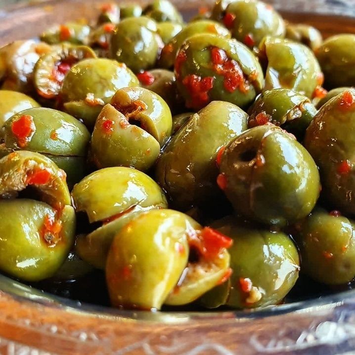 Bakkal Hasan Gaziantep Yeşil Zeytin Çekirdeksiz Tatlandırılmış Taş Kırma