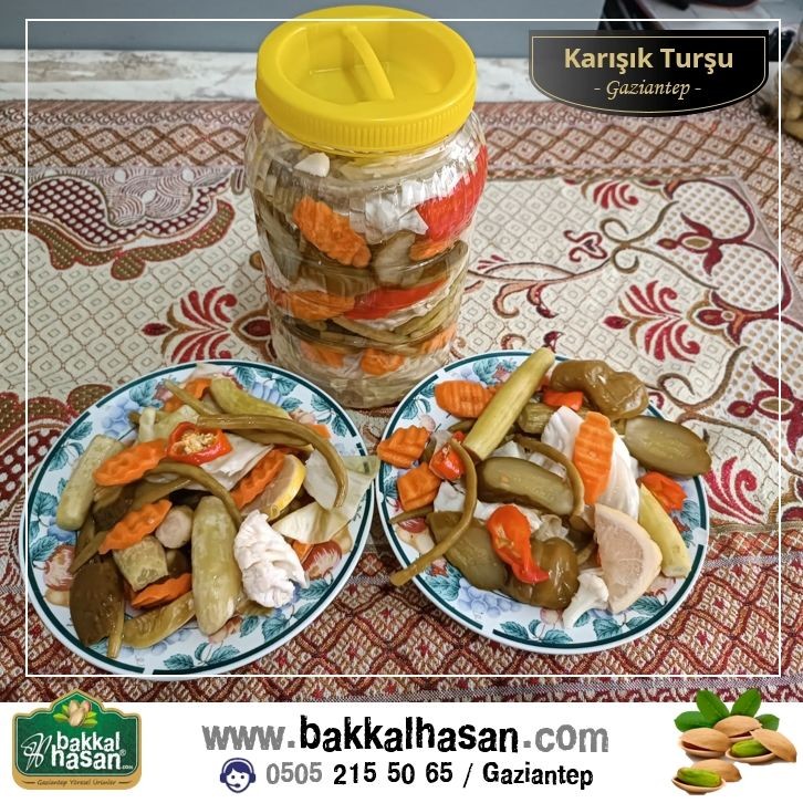 Bakkal Hasan Gaziantep Karışık Bostan Turşu (Mor Lahanalı)