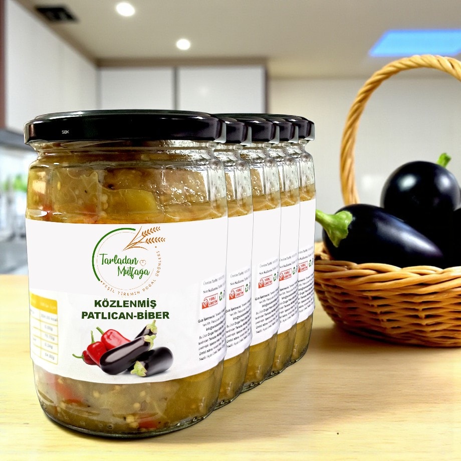 5 ADET KÖZLENMİŞ PATLICAN BİBER 650 GRAM