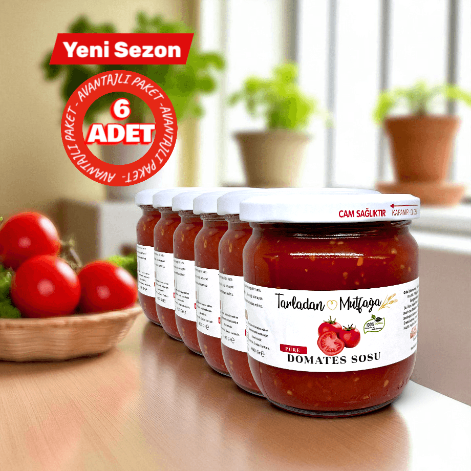 Domates Püresi 400 GR 6'lı Paket