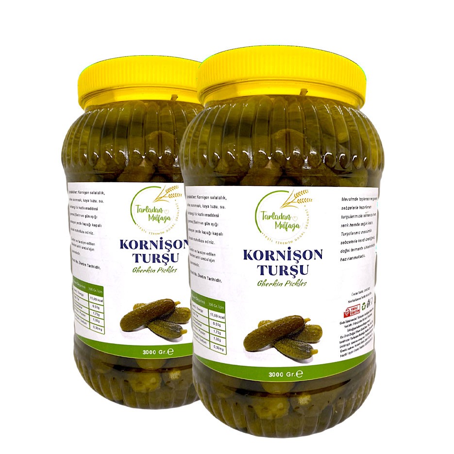 2 ADET 3 KG. KORNİŞON TURŞU (6 KG.)