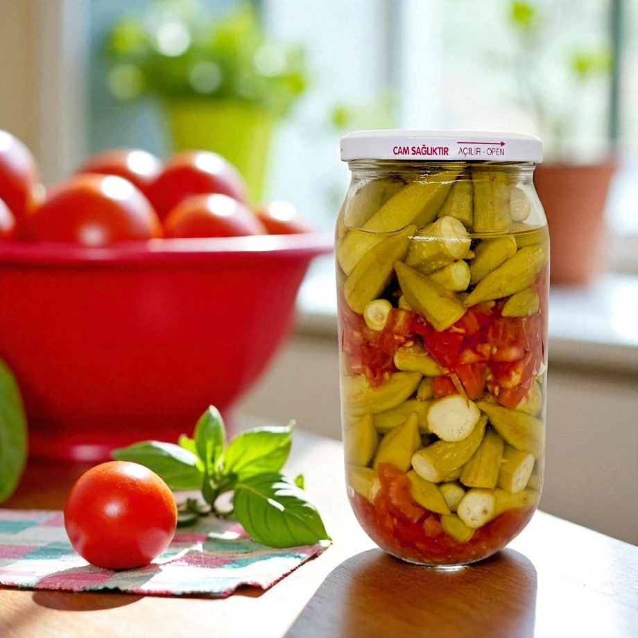 Bamya Konservesi süzme: 650 gr.