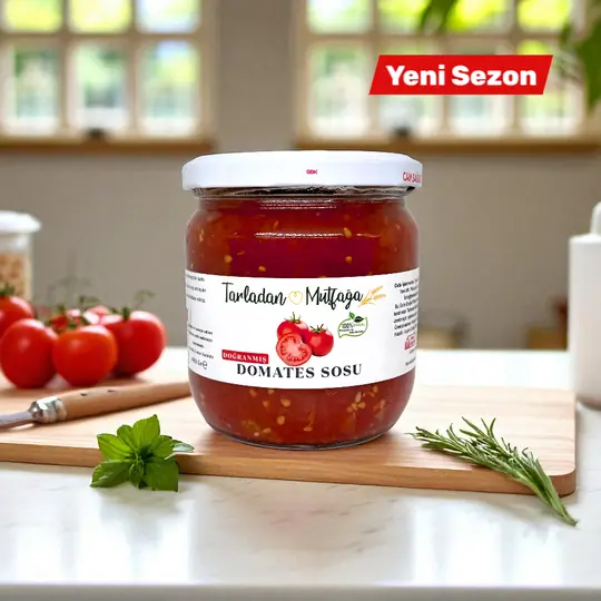 Sos Domates Doğranmış Domates Sosu 400 gr | Katkısız Ev Yapımı