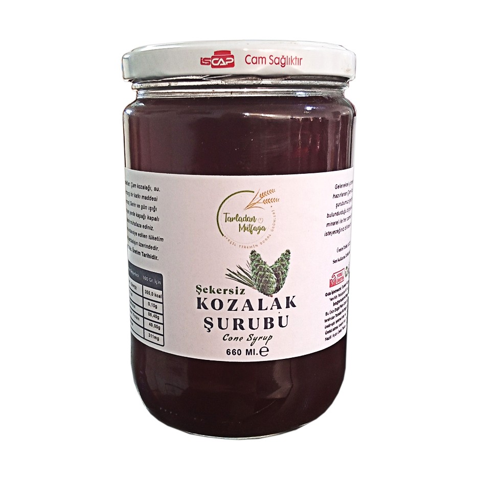 ÇAM KOZALAĞI ŞURUBU 750 gr. ( ŞEKERSİZ )