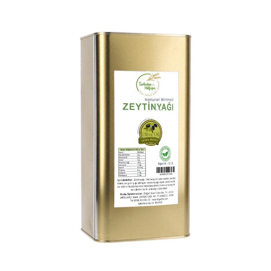 NATURAL BİRİNCİ ZEYTİNYAĞI 5 LT. (TENEKE)