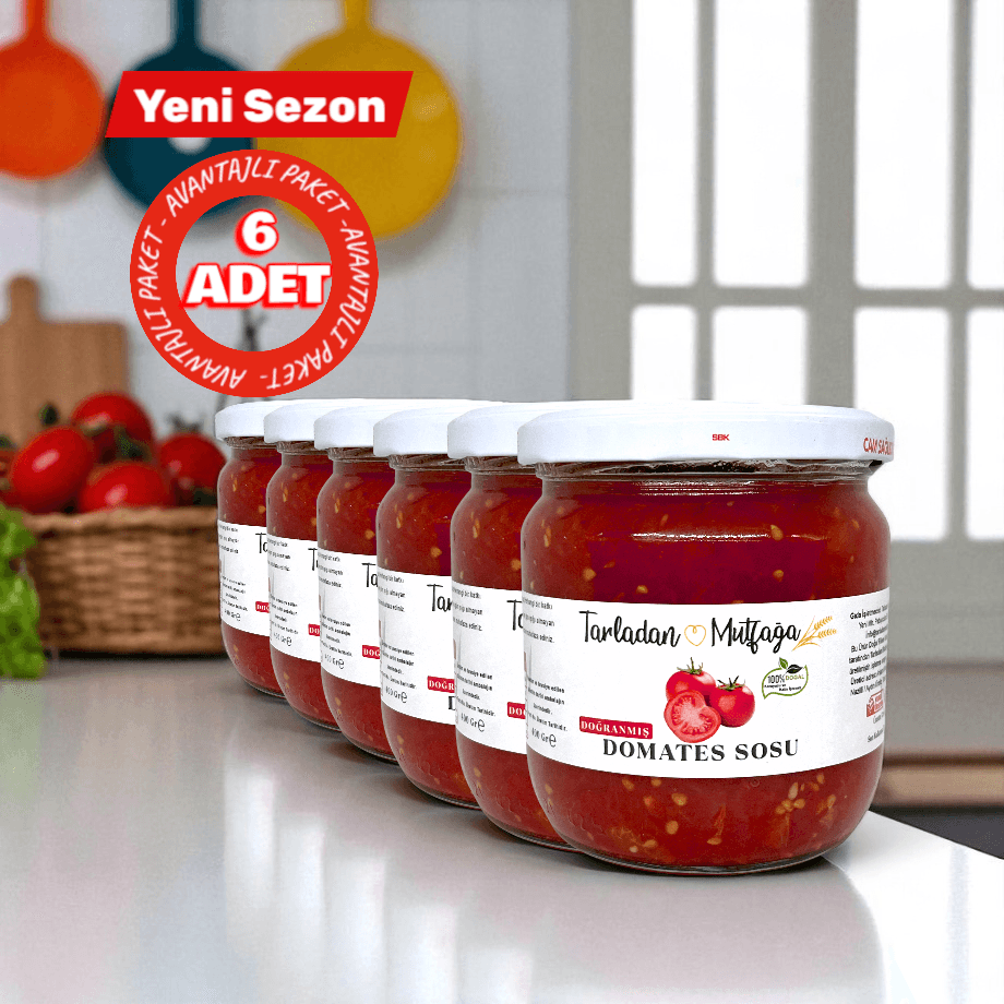 Doğranmış Domates Sos 400 GR. 6'lı