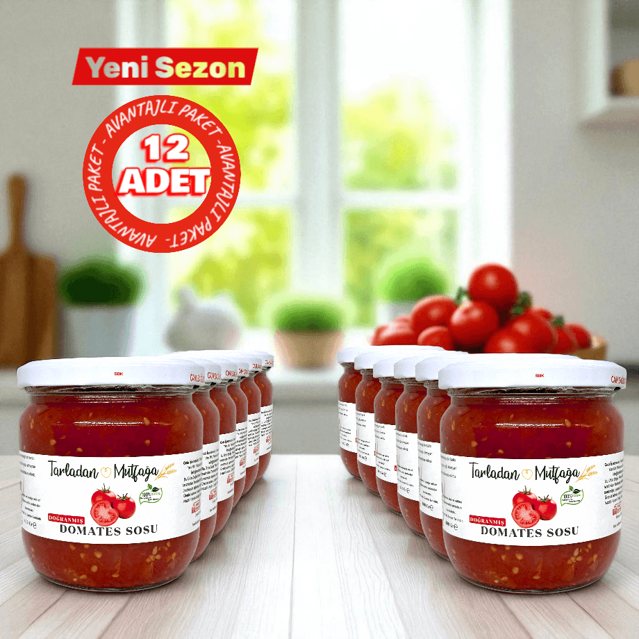 Doğranmış Domates Sos 400 GR. 12'li