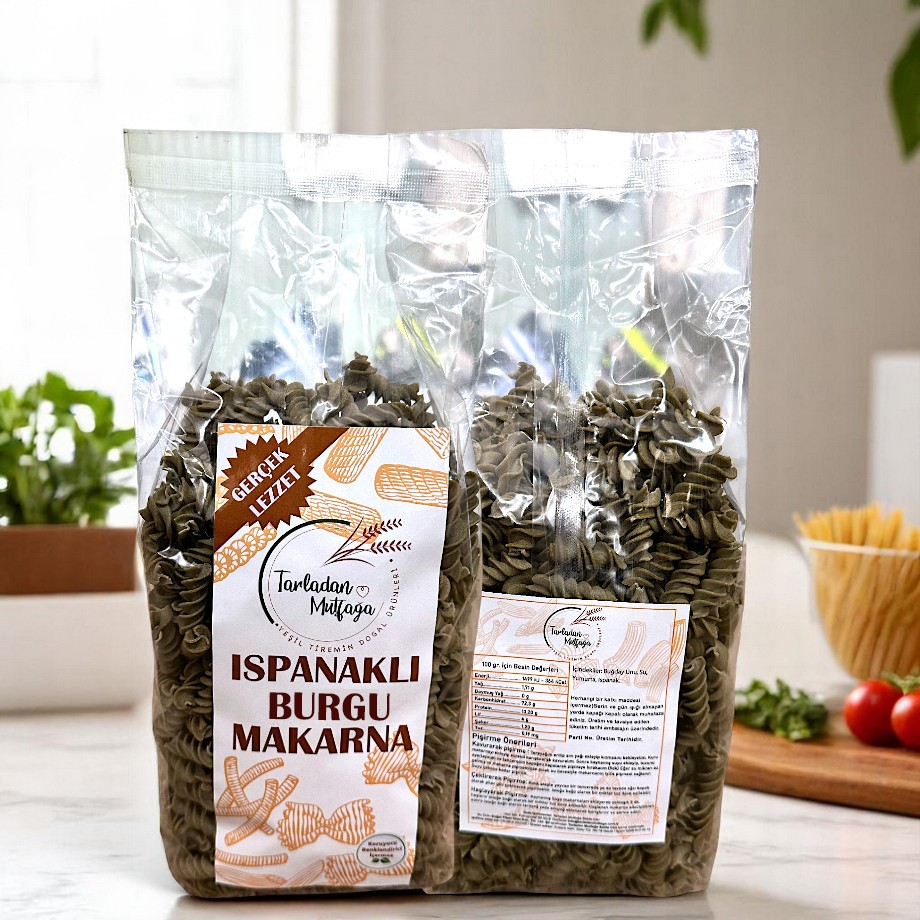 Ispanaklı Burgu Makarna 500 gr.