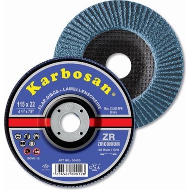 KARBOSAN ZR FLAP DİSK 115x40