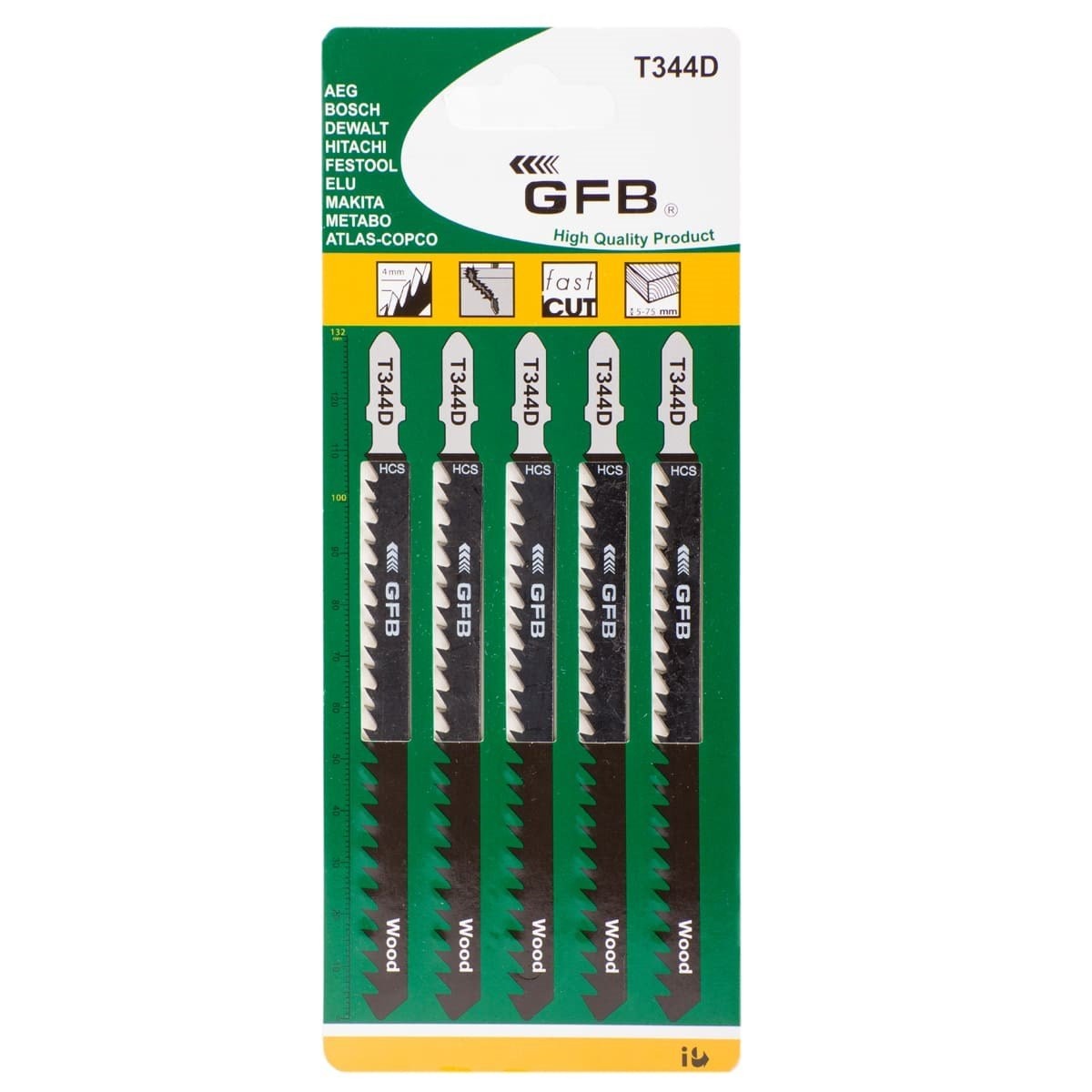 GFB AHŞAP DEKUPAJ AĞZI (5'li) (Uzun) T344-D 2243
