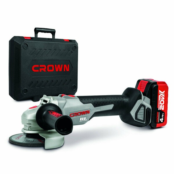 CROWN AKÜLÜ AVUÇ TAŞLAMA KÖMÜRSÜZ 20V - 4Ah - 115mm CT23001HX-4 BMC