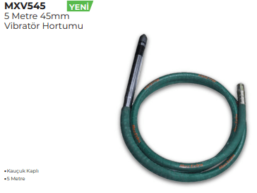 MAX EXTRA VİBRATÖR HORTUMU 5 METRE 45MM MXV545