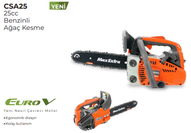 MAX EXTRA BENZİNLİ AĞAÇ KESME 25CC CSA25