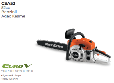 MAX EXTRA BENZİNLİ AĞAÇ KESME 52CC CSA52