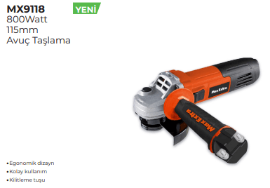 MAX EXTRA AVUÇ TAŞLAMA 115MM MX9118
