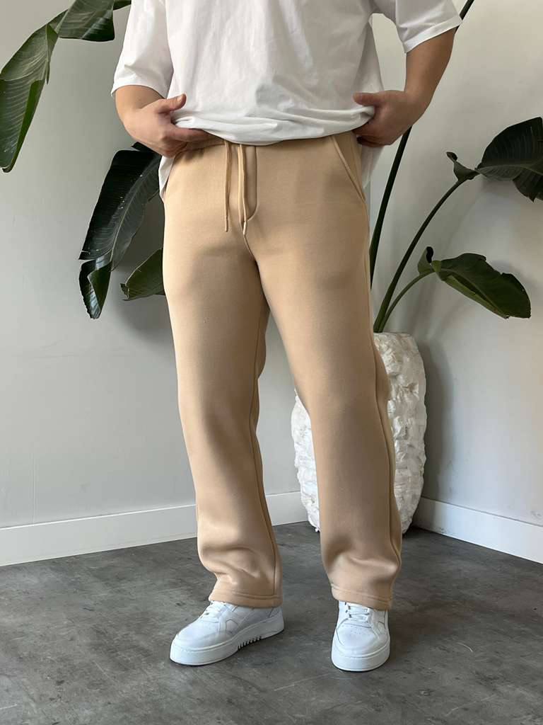 Erkek Bej Baggy Pantolon