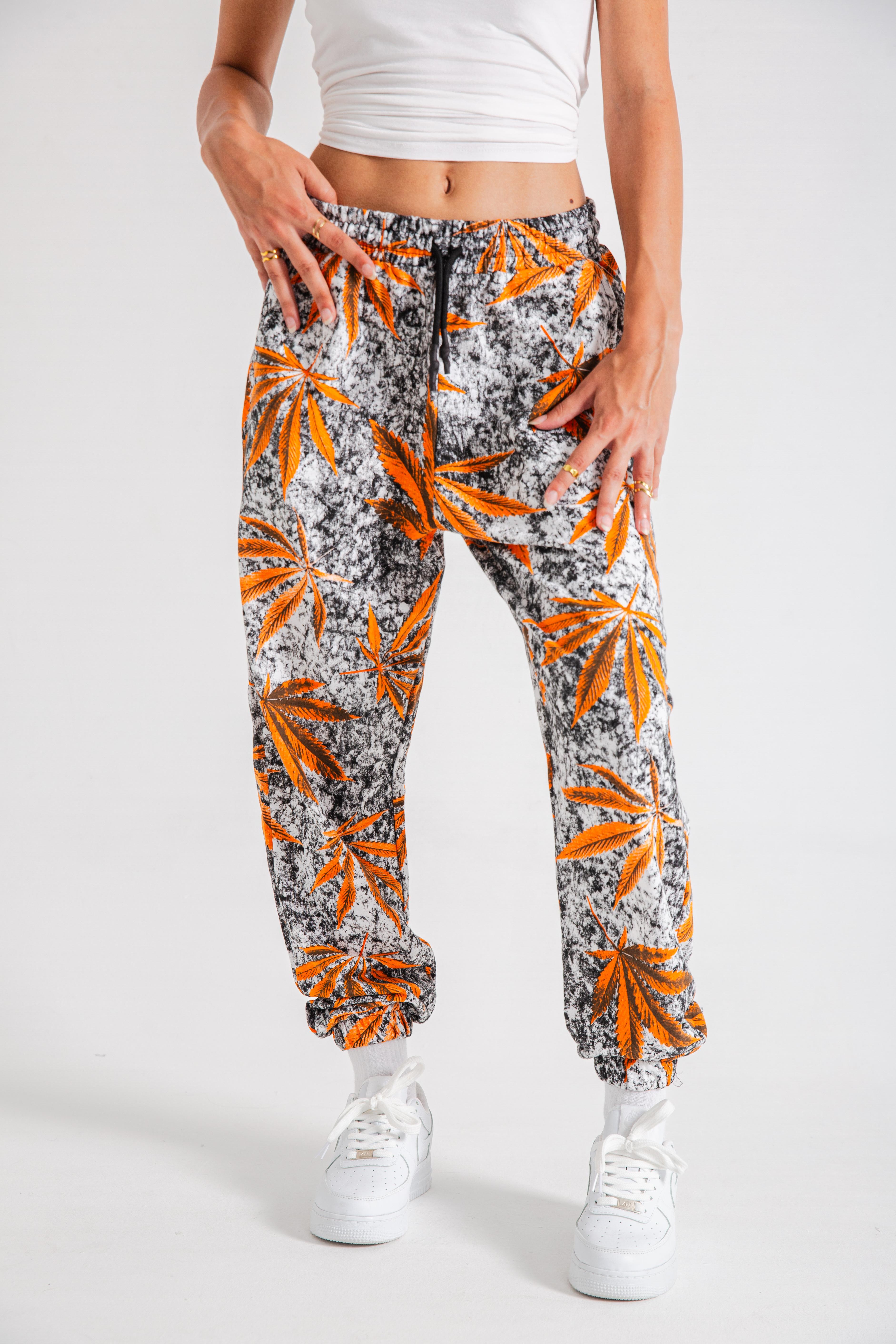 Kadın Orange Leaf Jogger Eşofman Altı