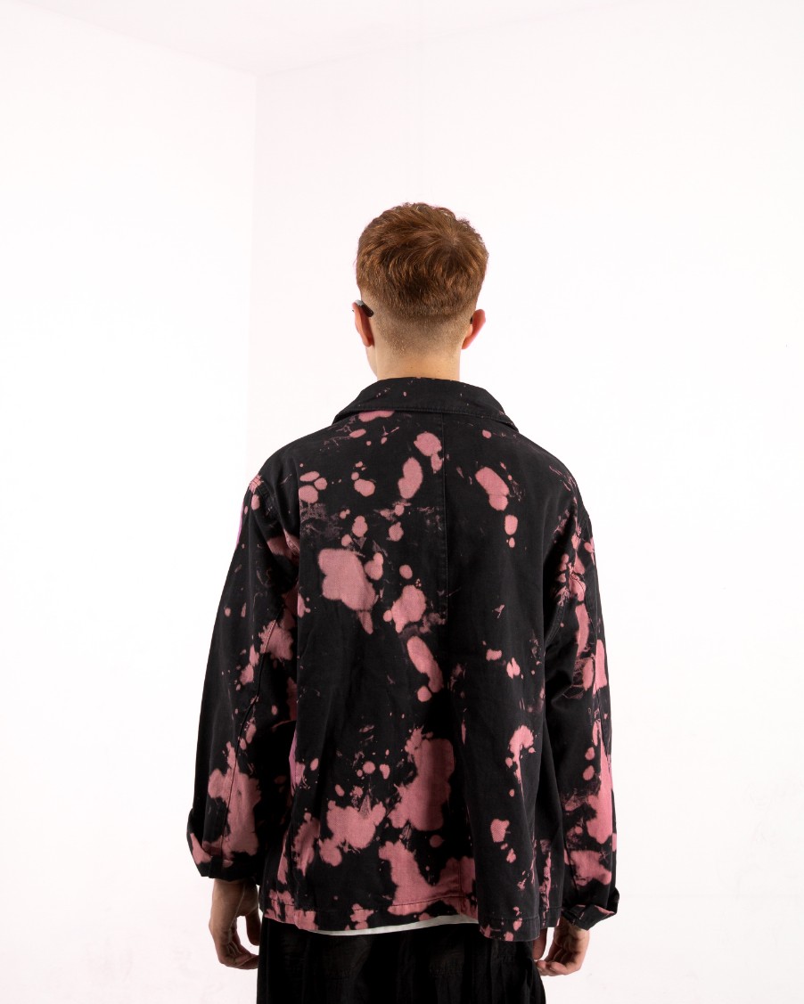 Erkek Acid Wash Oversize Ceket