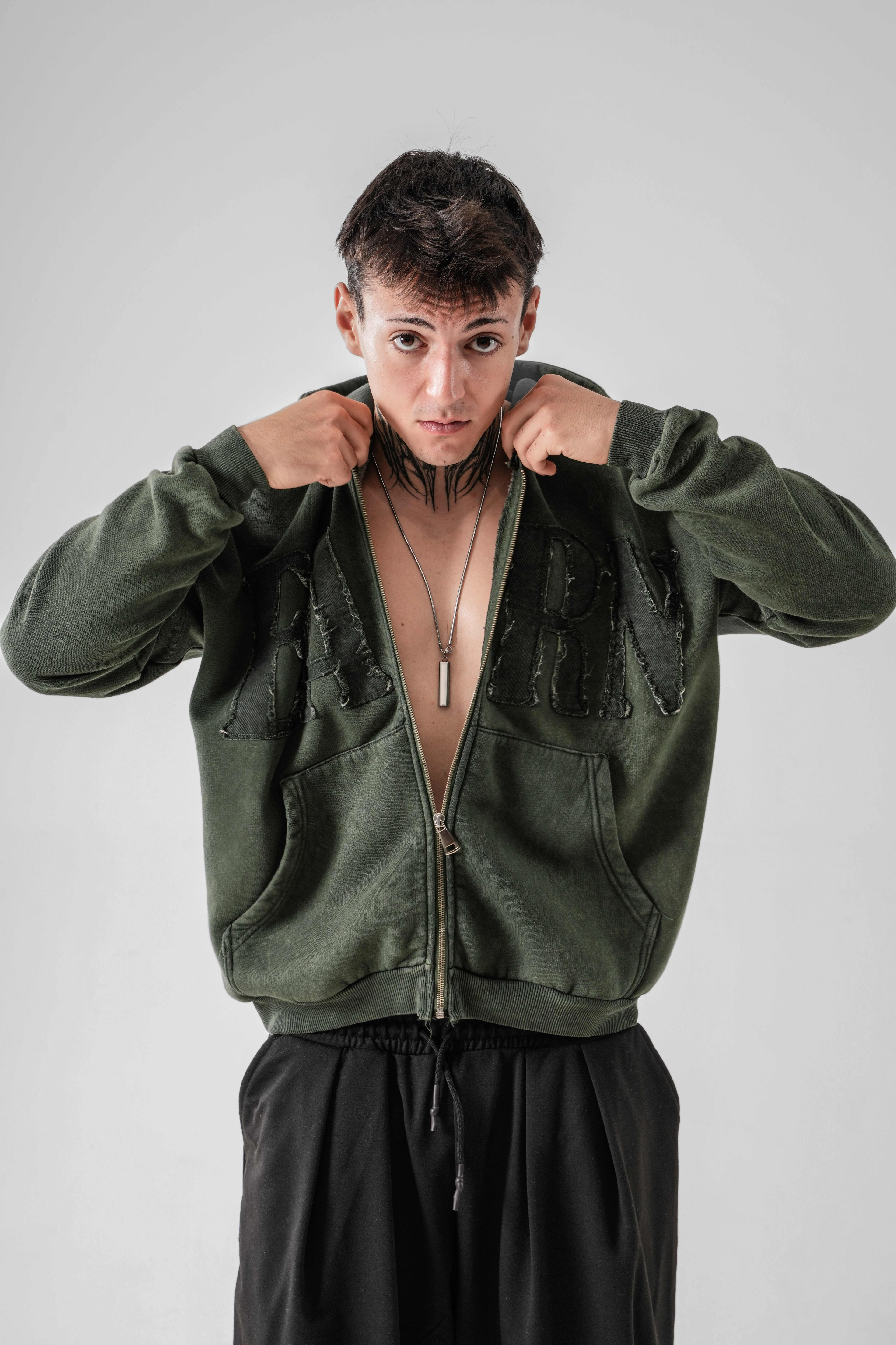 Erkek Earn Zip Oversize Sweatshirt (SS26)