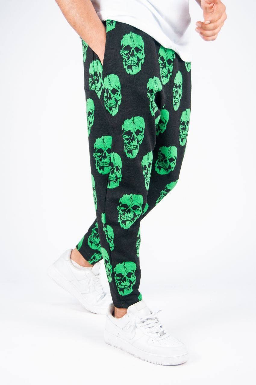 Erkek Boyfriend Yeşil Kuru Kafa Pantolon