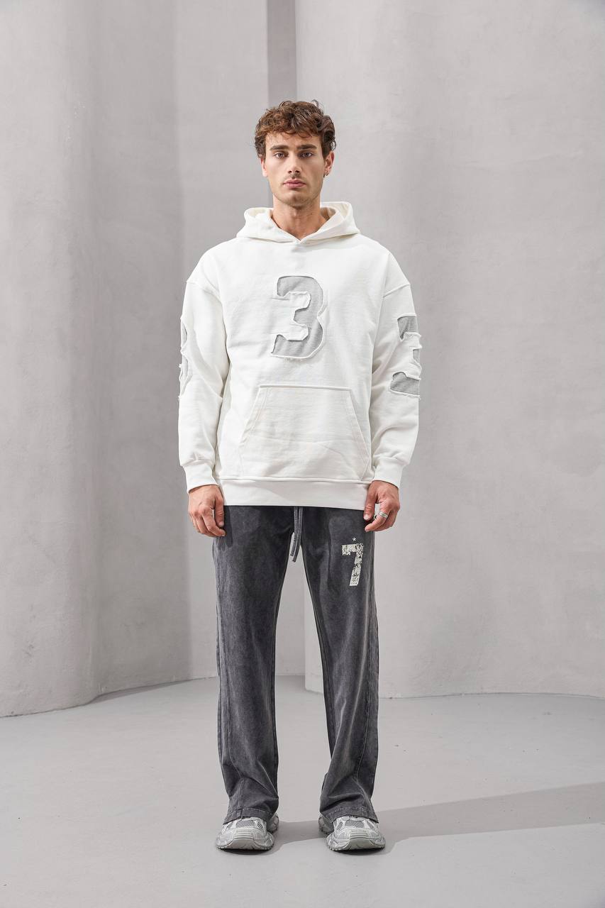 Erkek 2M Three Nakışlı SweatShırt