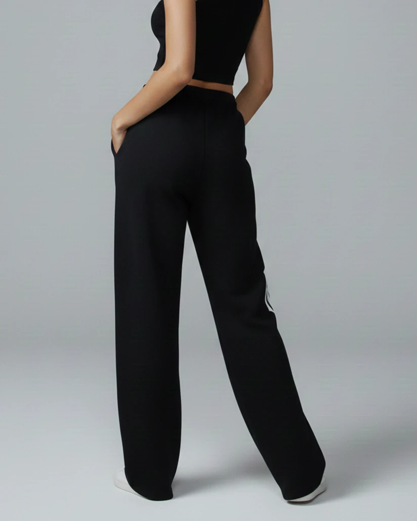 Kadın Black Reverse Baskı Eşofman Altı