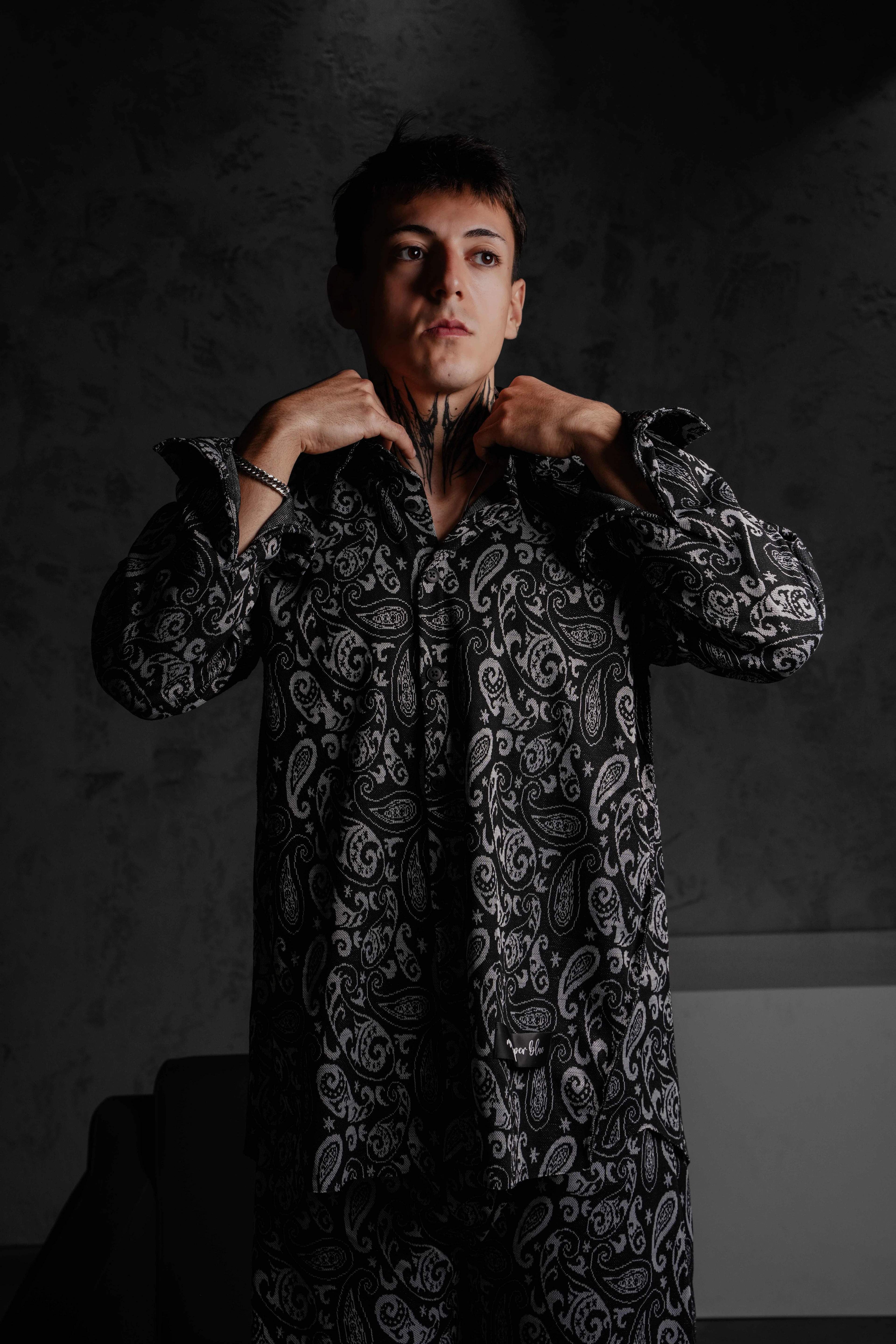 Erkek Mandana Gömlek Baggy Takım