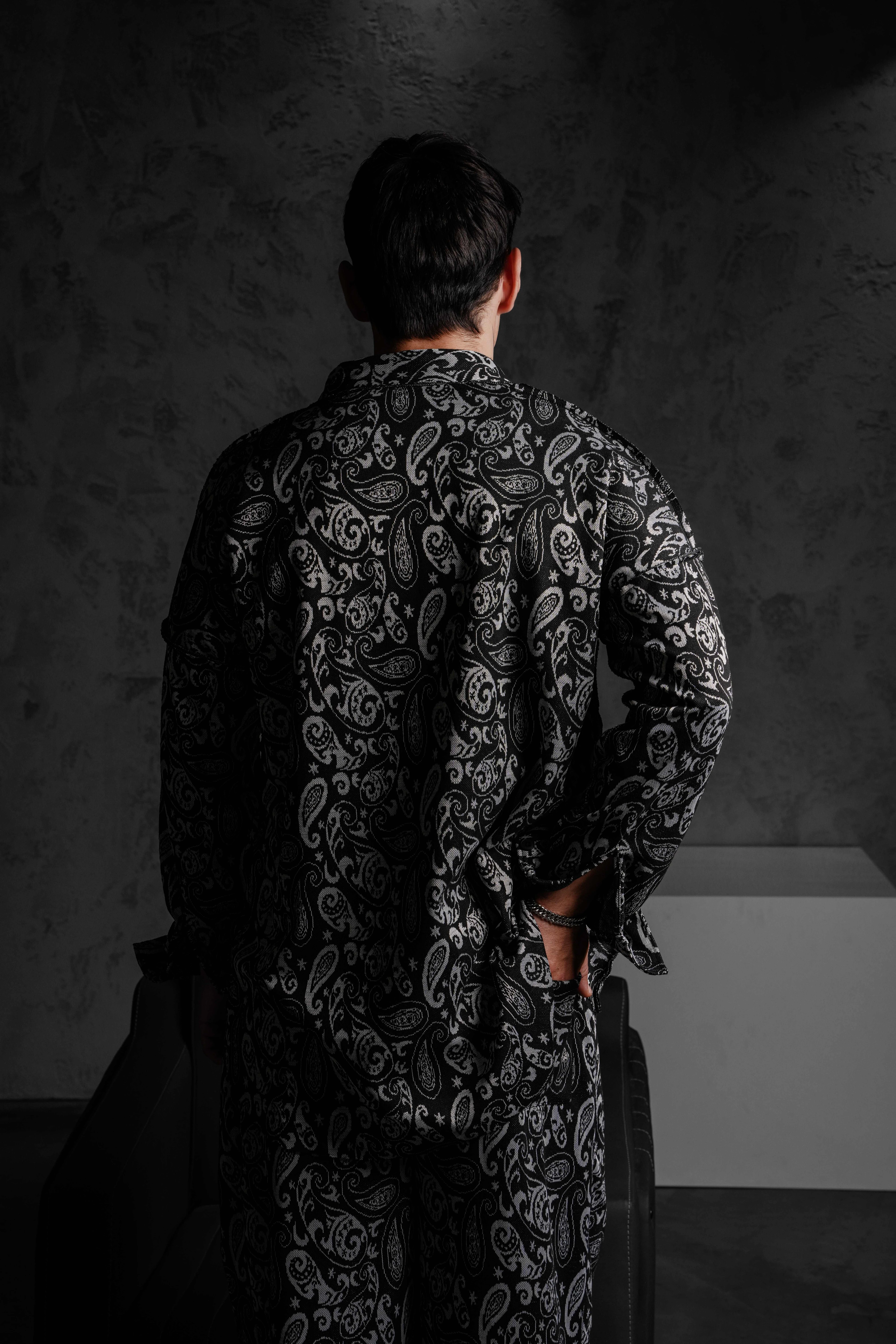 Erkek Mandana Gömlek Baggy Takım