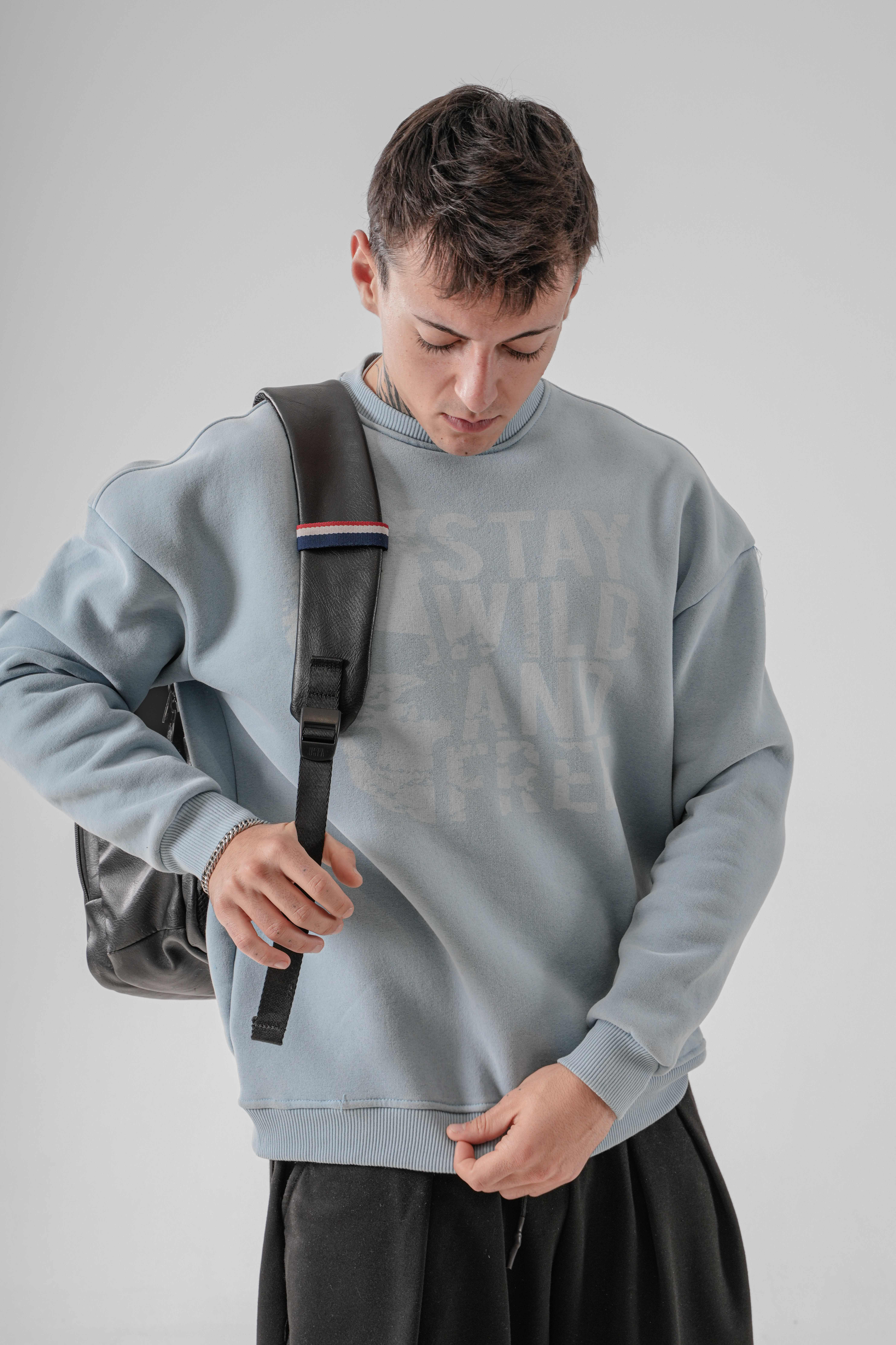 Erkek SWAF Yıkamalı Sweat