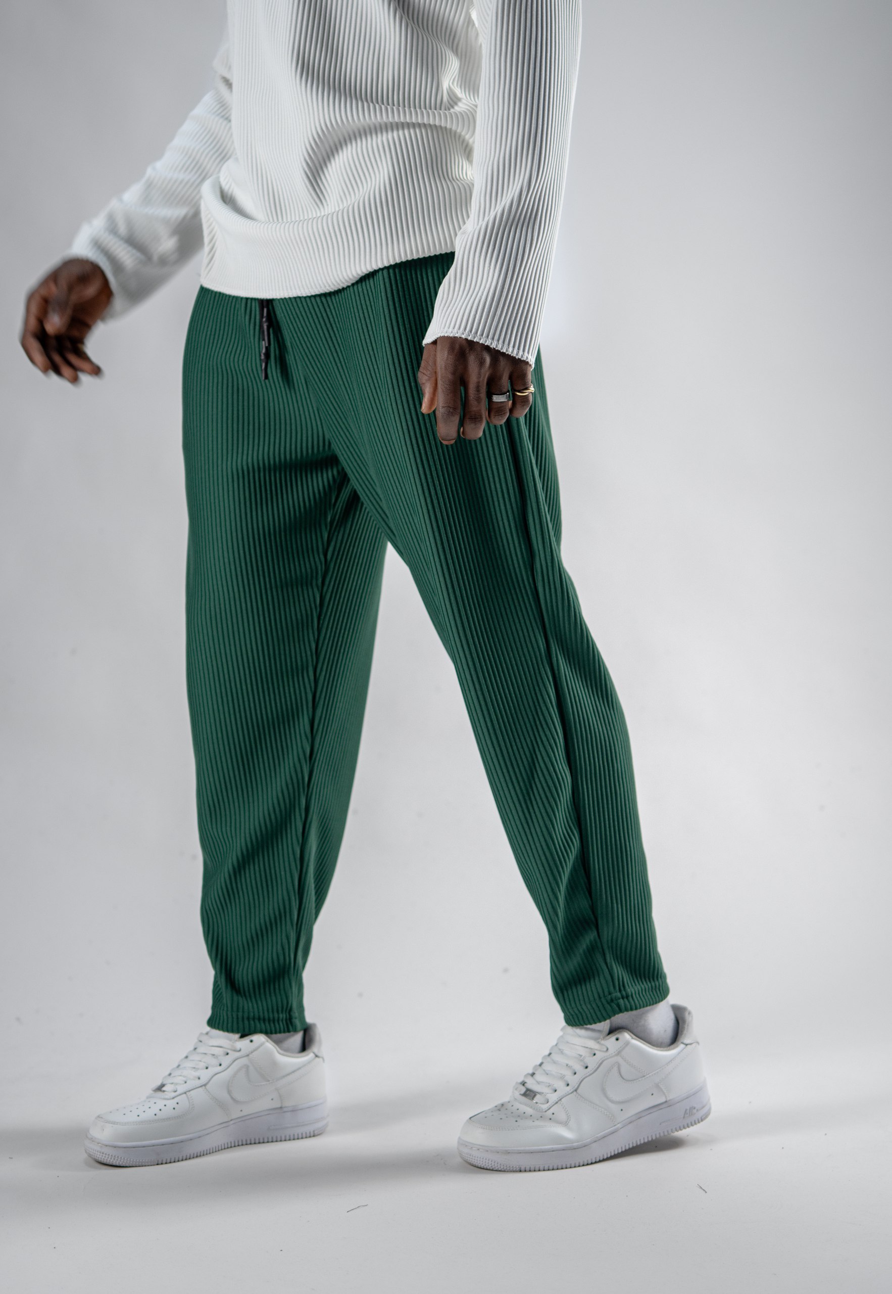 Erkek Green Fitilli Pantolon