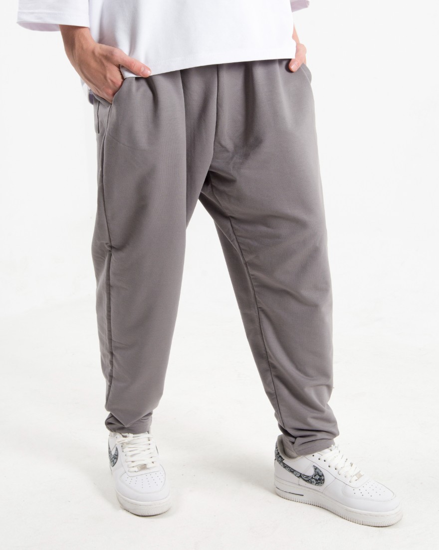 Erkek Gri Baggy Eşofman Altı
