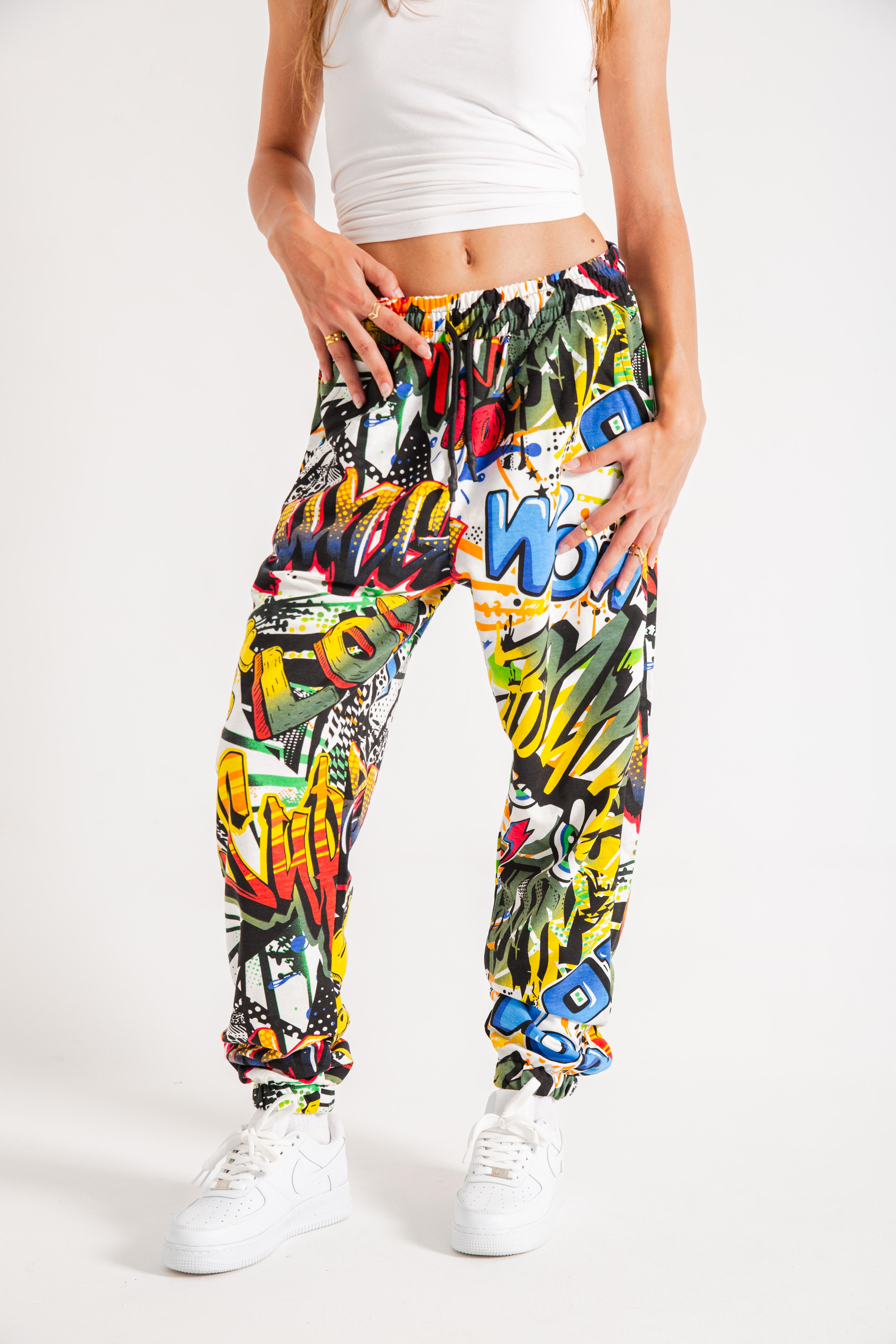 Kadın Wow Graffiti Jogger Eşofman Altı
