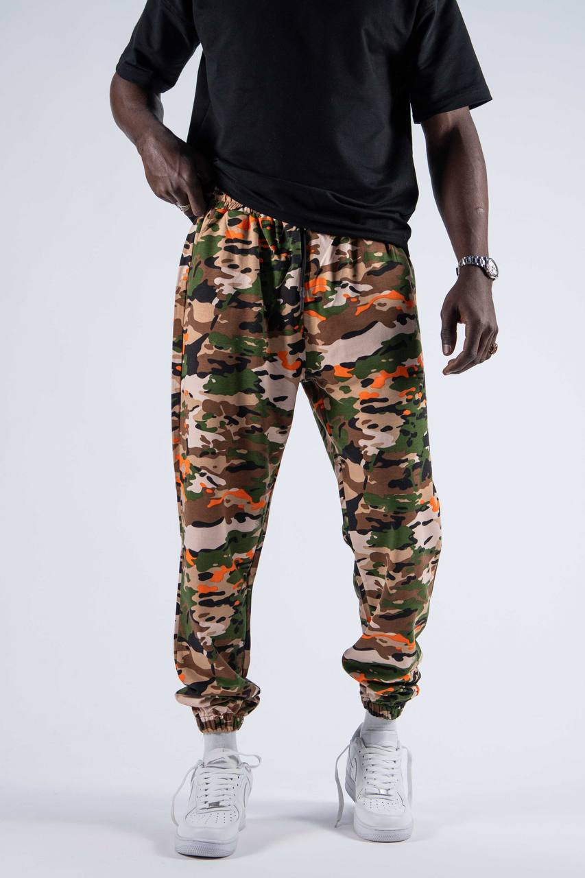 Erkek Kamuflaj Jogger Pantolon