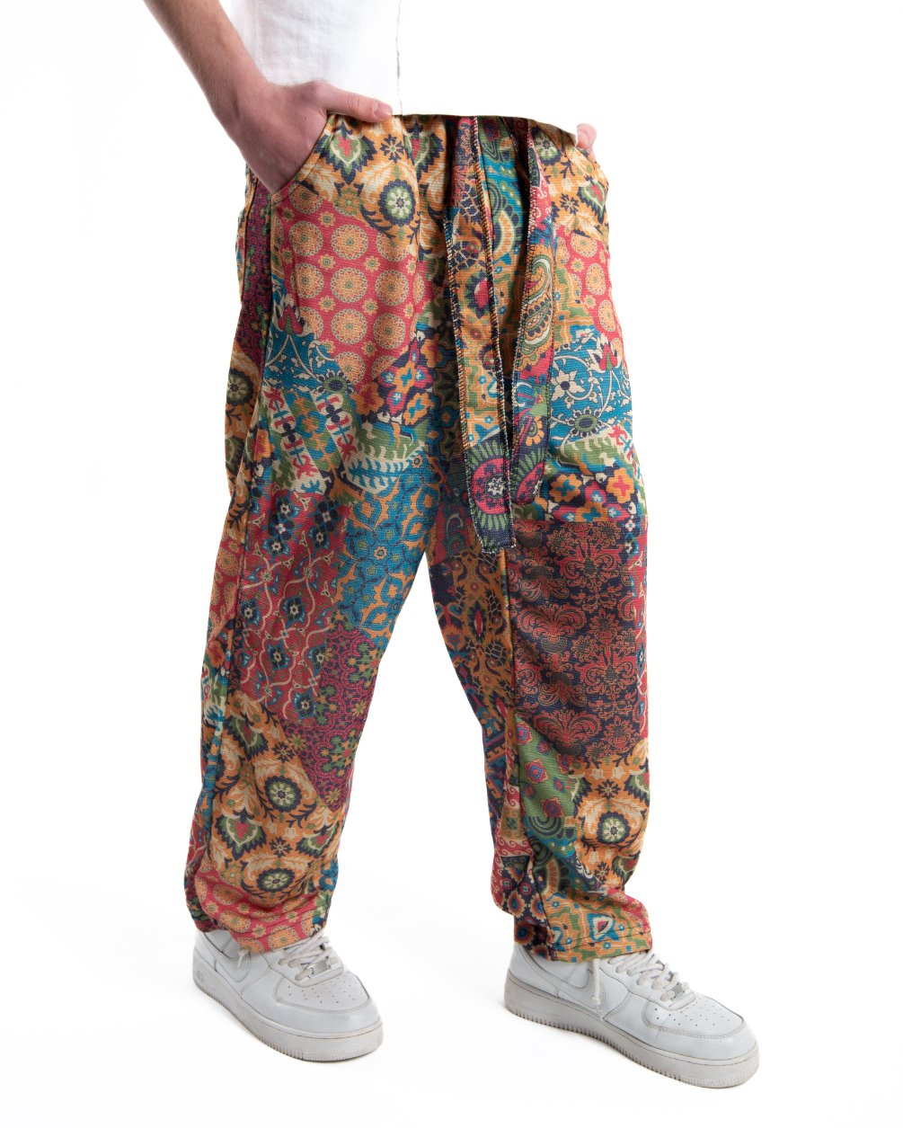 Erkek Marakeş Kuşaklı Baggy Eşofman Altı