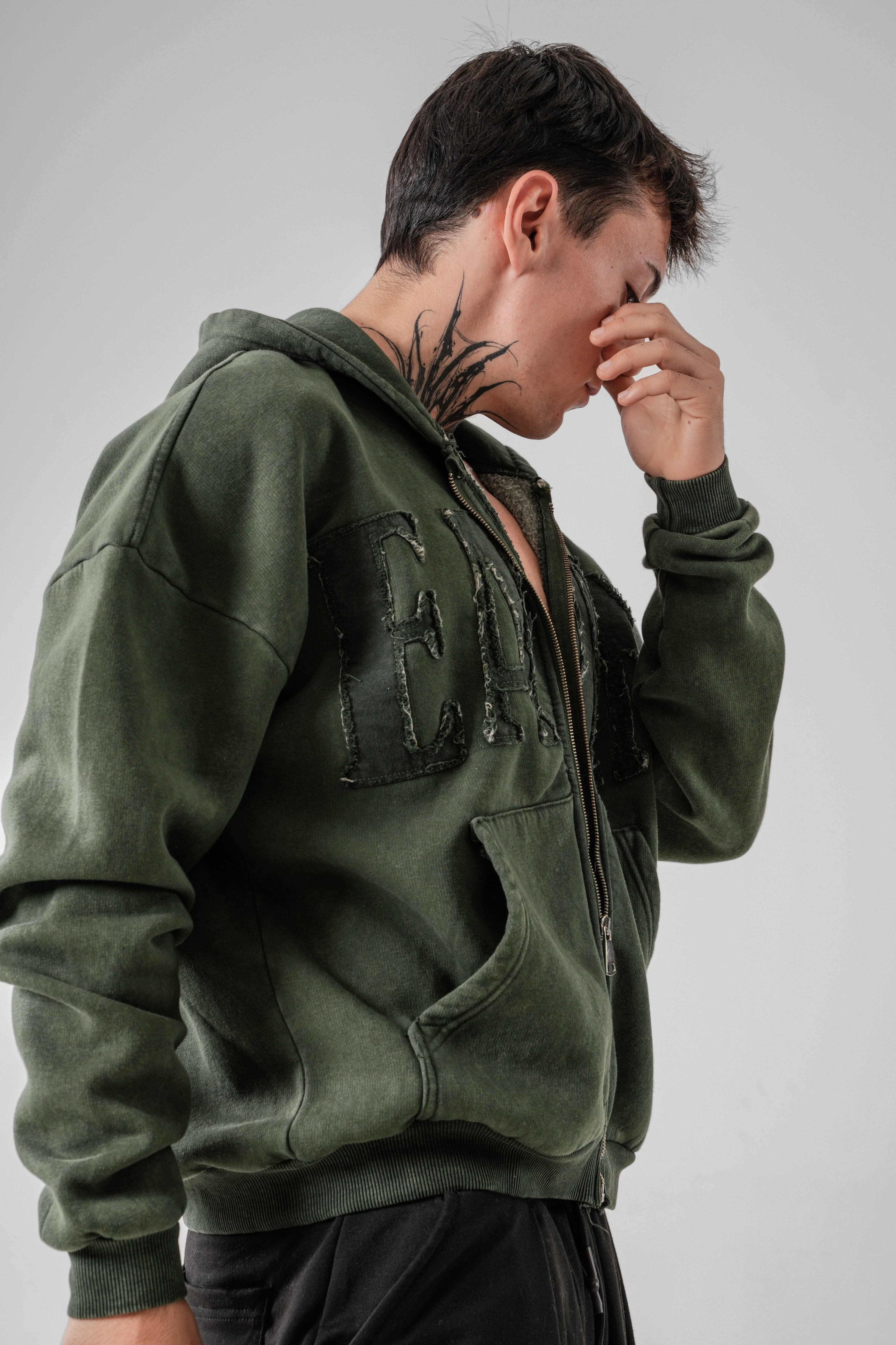 Erkek Earn Zip Oversize Sweatshirt (SS26)