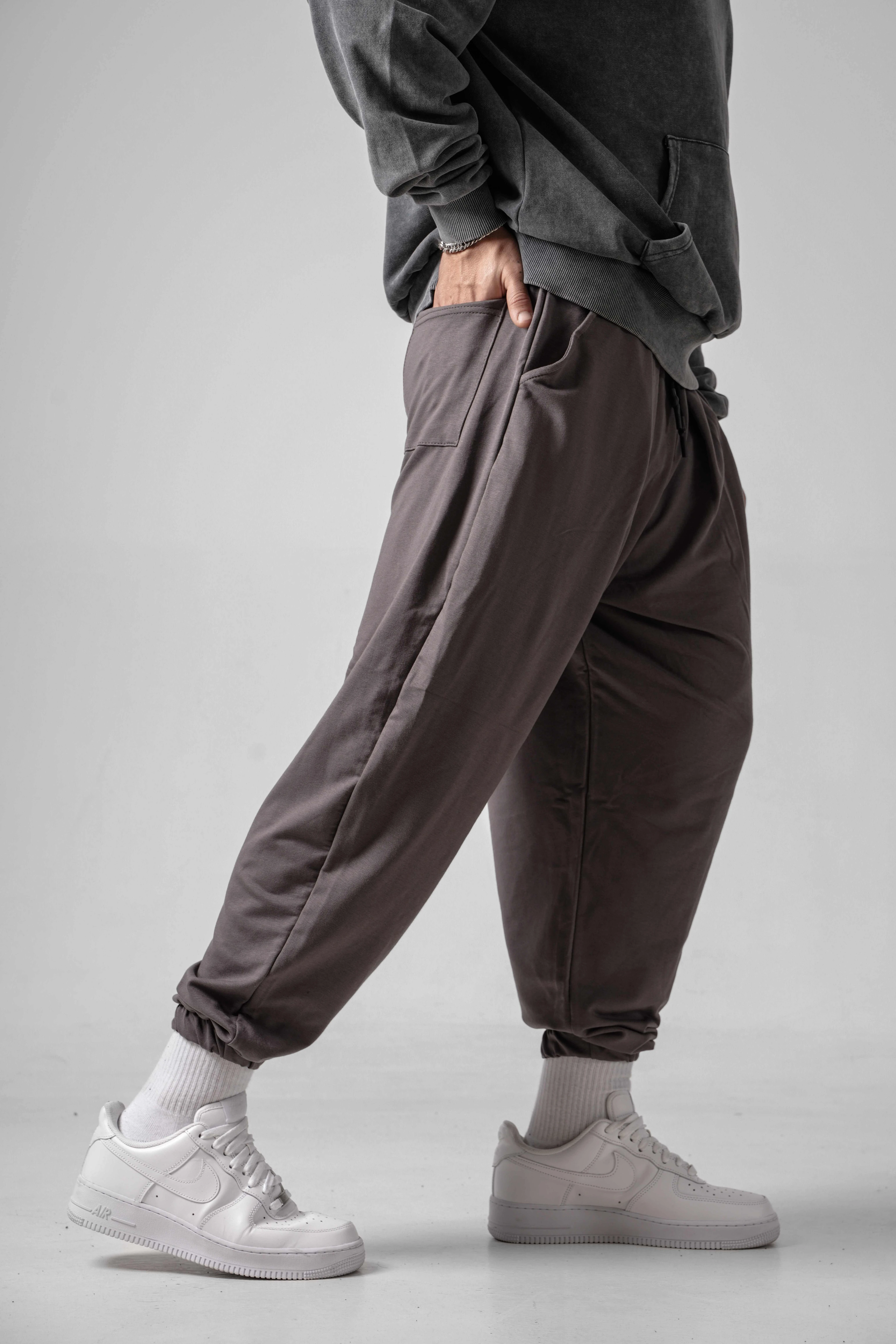 Erkek B.Gri Pileli Yarım Şalvar