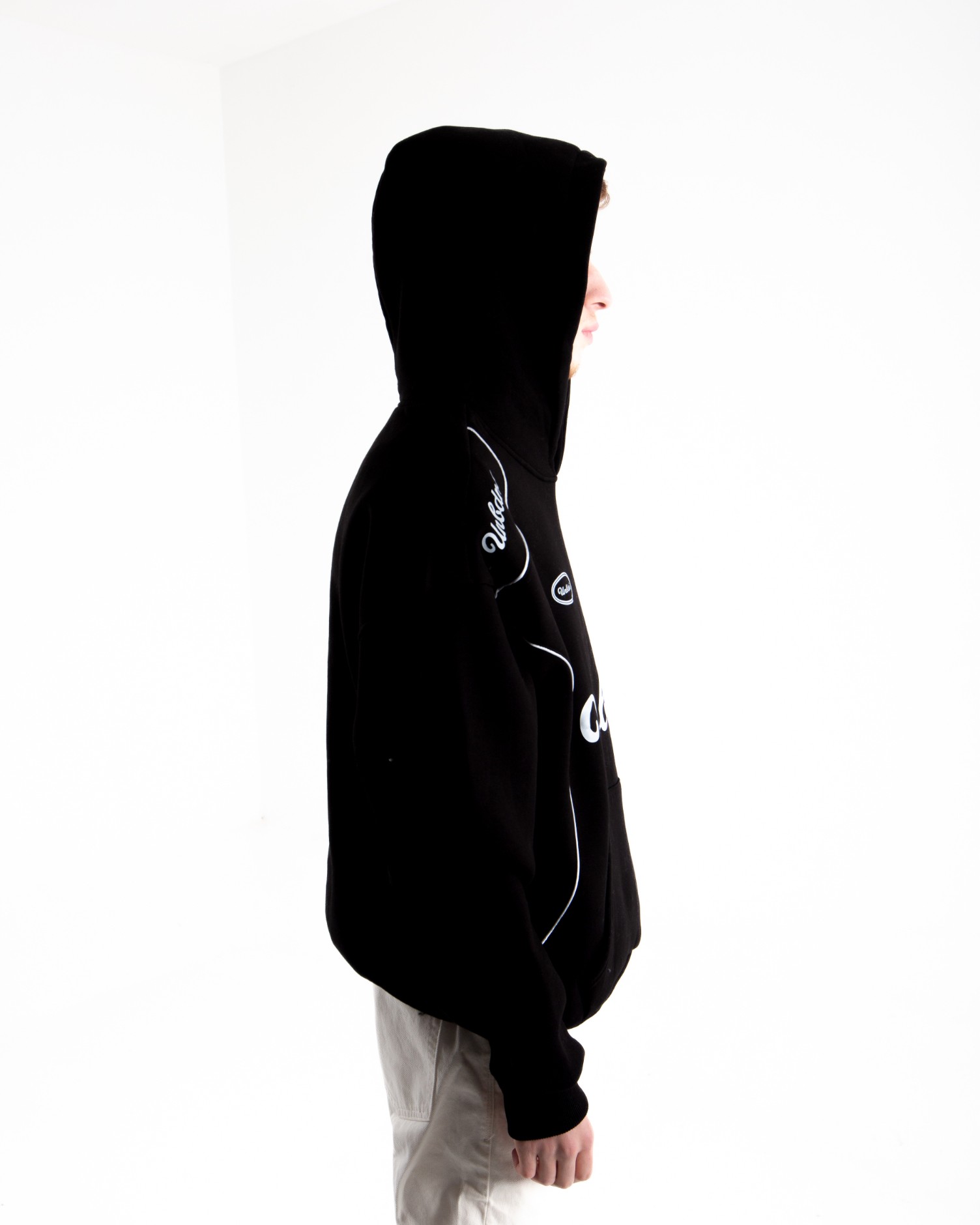Erkek Siyah Unbans Oversize Hoodie