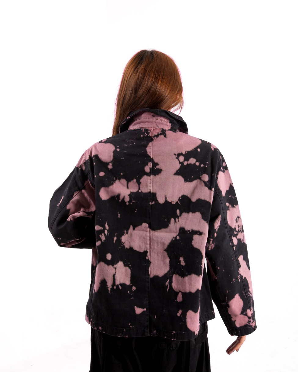 Kadın Acid Wash Oversize Ceket