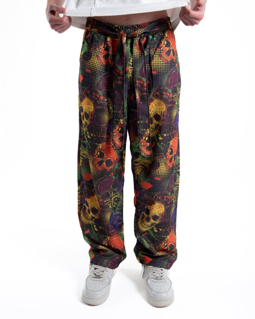 Erkek Halloween Kuşaklı Baggy Eşofman Altı
